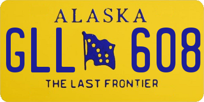 AK license plate GLL608
