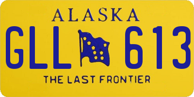 AK license plate GLL613
