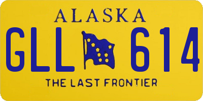 AK license plate GLL614