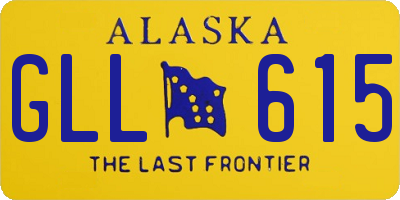 AK license plate GLL615