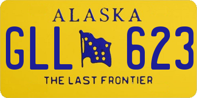 AK license plate GLL623