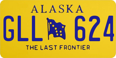 AK license plate GLL624
