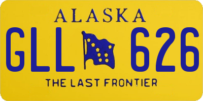 AK license plate GLL626
