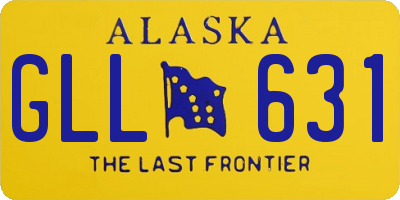 AK license plate GLL631