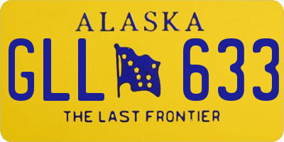 AK license plate GLL633