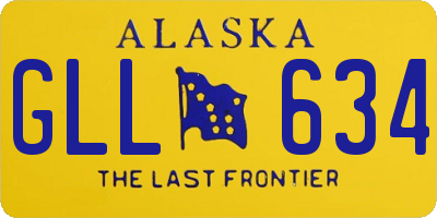 AK license plate GLL634