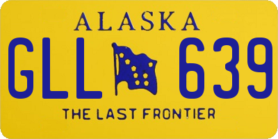 AK license plate GLL639