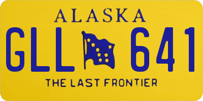 AK license plate GLL641