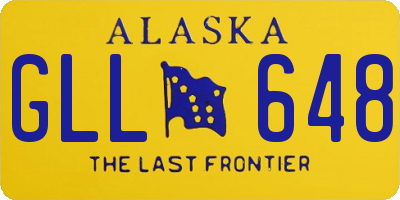 AK license plate GLL648