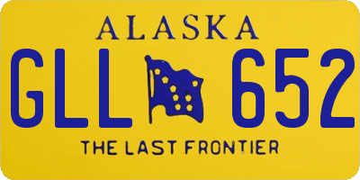 AK license plate GLL652