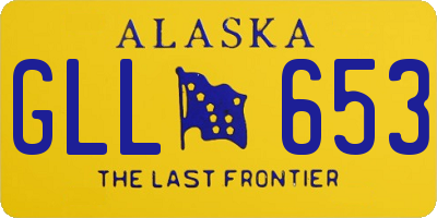 AK license plate GLL653