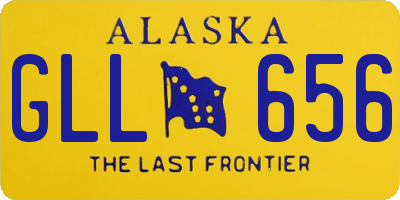 AK license plate GLL656