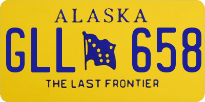 AK license plate GLL658