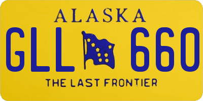 AK license plate GLL660