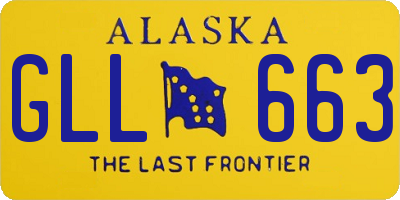 AK license plate GLL663