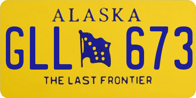 AK license plate GLL673