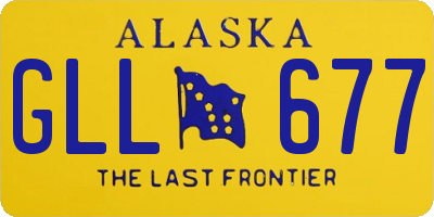 AK license plate GLL677