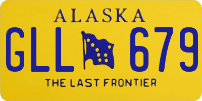 AK license plate GLL679