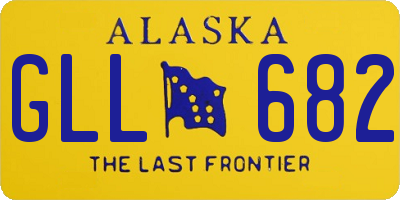 AK license plate GLL682