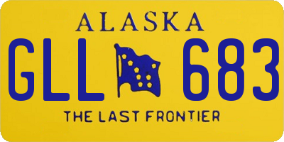 AK license plate GLL683