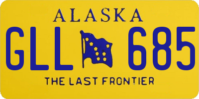 AK license plate GLL685