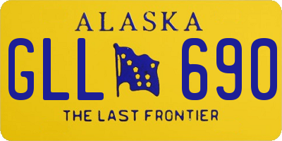 AK license plate GLL690