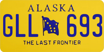 AK license plate GLL693