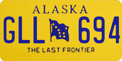 AK license plate GLL694