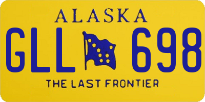 AK license plate GLL698
