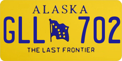 AK license plate GLL702