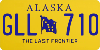 AK license plate GLL710