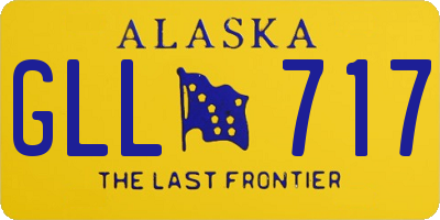 AK license plate GLL717