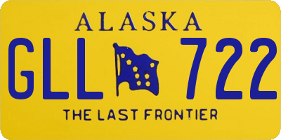 AK license plate GLL722