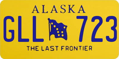 AK license plate GLL723