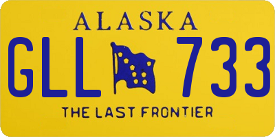 AK license plate GLL733