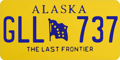 AK license plate GLL737