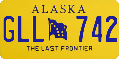 AK license plate GLL742