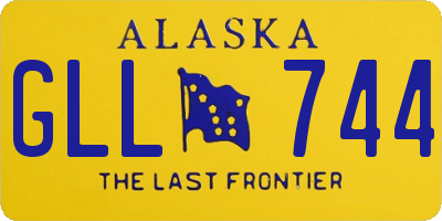 AK license plate GLL744
