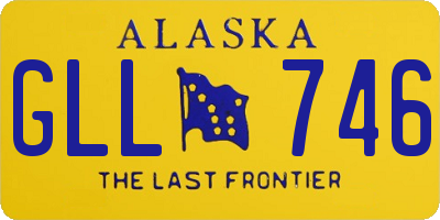 AK license plate GLL746