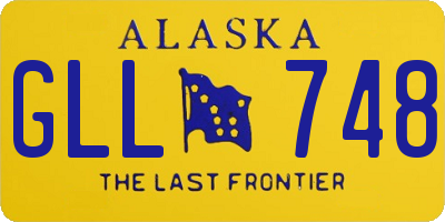 AK license plate GLL748