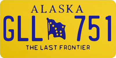 AK license plate GLL751