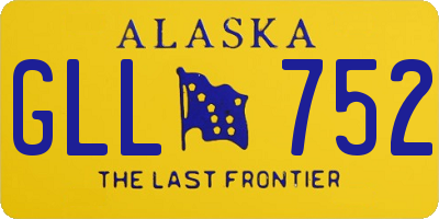 AK license plate GLL752