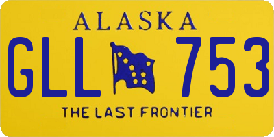 AK license plate GLL753