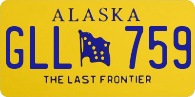 AK license plate GLL759