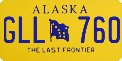 AK license plate GLL760