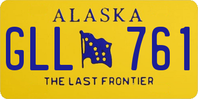 AK license plate GLL761