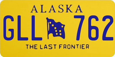 AK license plate GLL762