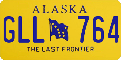 AK license plate GLL764