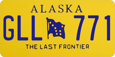 AK license plate GLL771