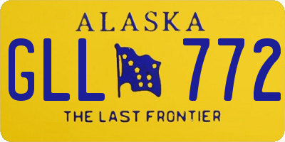 AK license plate GLL772